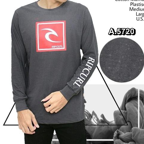 Distro Pria | Kaos Murah | Kaos Ripcurl - Mambo Lengan Panjang A-5720 | Baju Distro Pria | Baju