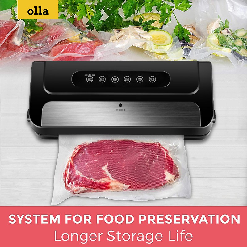 Olla Vacuum Sealer Otomatis Basah dan Kering Food Sealer