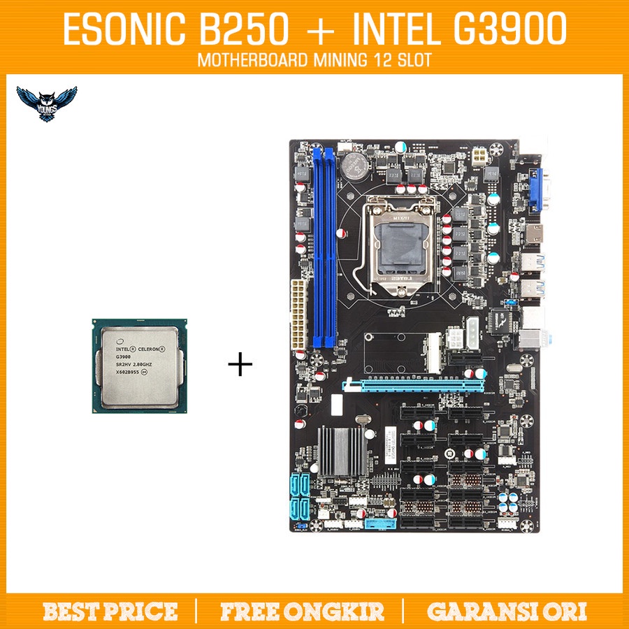 MOBO MINING ESONIC B250 12 SLOT DDR4 INTEL LGA1151