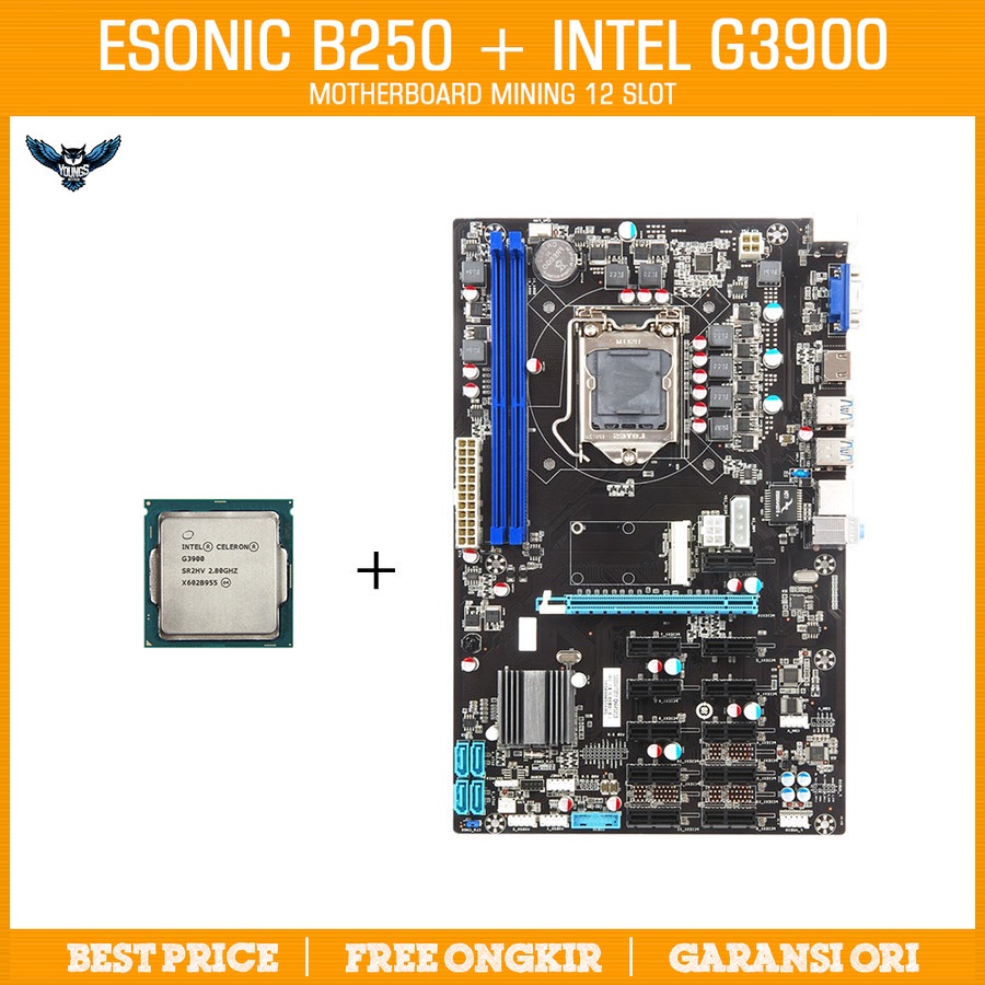 MOBO MINING ESONIC B250 12 SLOT DDR4 INTEL LGA1151