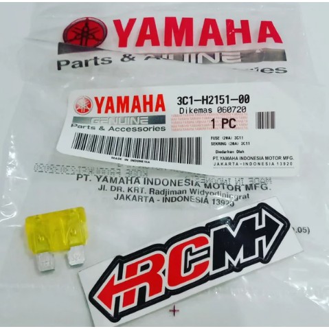 3C1-H2151-00 SIKRING SEKRING SEKERING FUSE 20A 20 A VIXION DLL TANAM KOTAK ORI ORIGINAL YAMAHA YGP