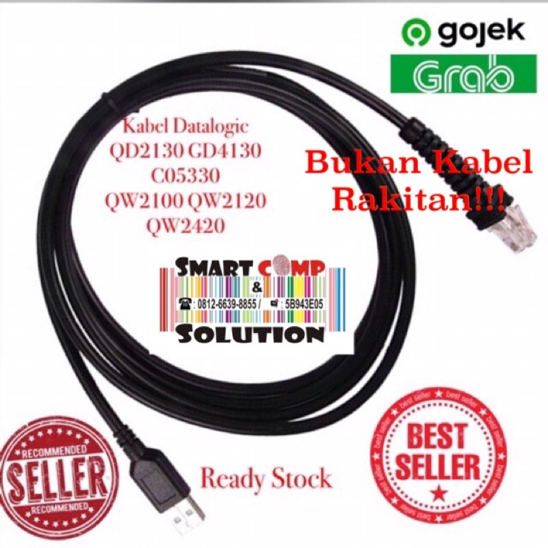 Kabel Scanner Barcode USB DAN SERIAL Datalogic  QW2100 QW2120 QW2420 QD2430