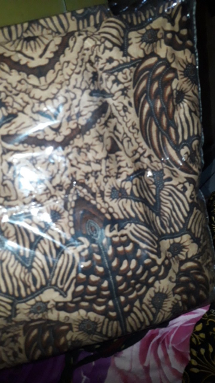 Bswart Batik Hrb026 Kenongo Hem Pendek Padi Pekalongan  M L Xl Batik
