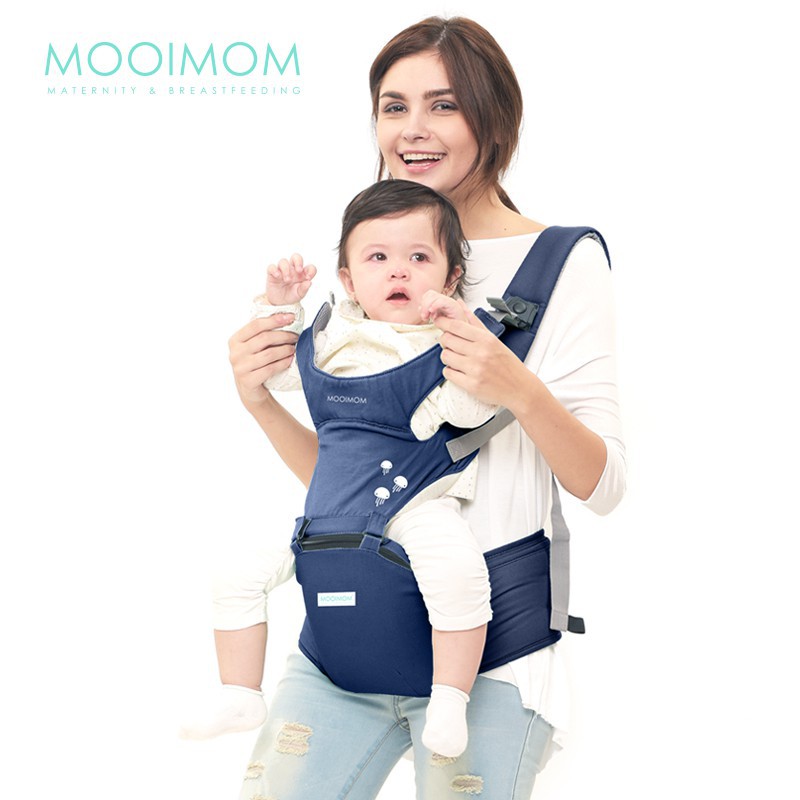 MOOIMOM Hipseat Carrier Gendongan Bayi - Navy