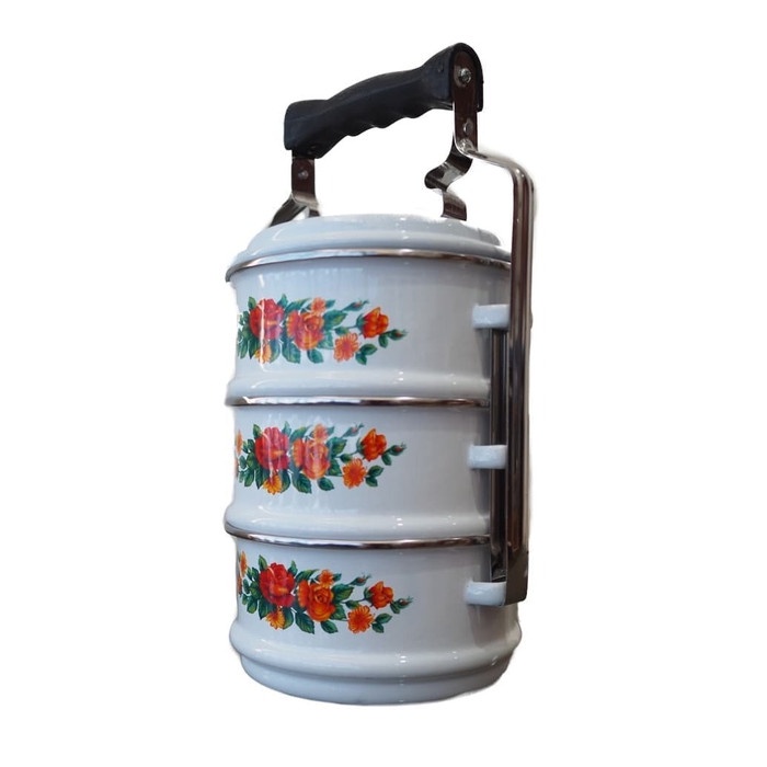 Rantang 3 susun - Maspion Rantang Susun 3 Enamel 14 cm