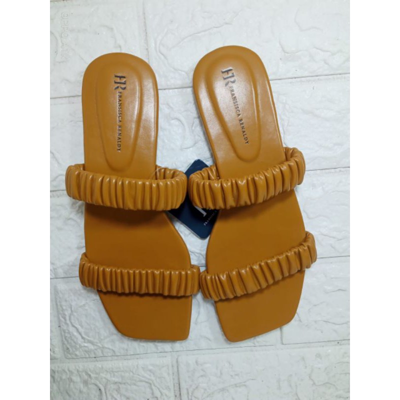 SANDAL FLAT WANITA TERBARU SANDAL FRANSISKA RENALDY L.ORIGAMI 01