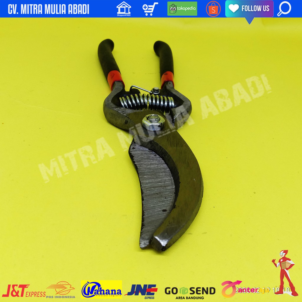 Gunting Stek Dahan Ranting Stainless Steel 8 Inci l Pruning Shear