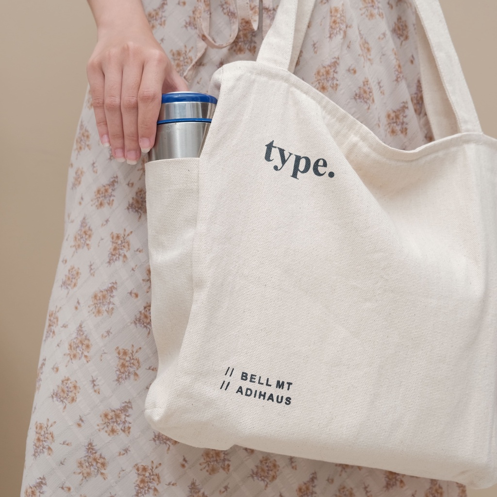 (palette) TYPE Tote Bag (+saku botol minum)