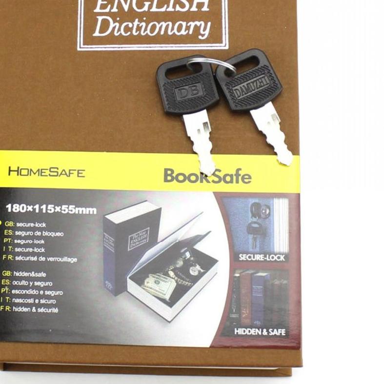 ❆ Brankas Bentuk Buku Ukuran Besar Bahan Metal - Brangkas Bentuk Buku ✩