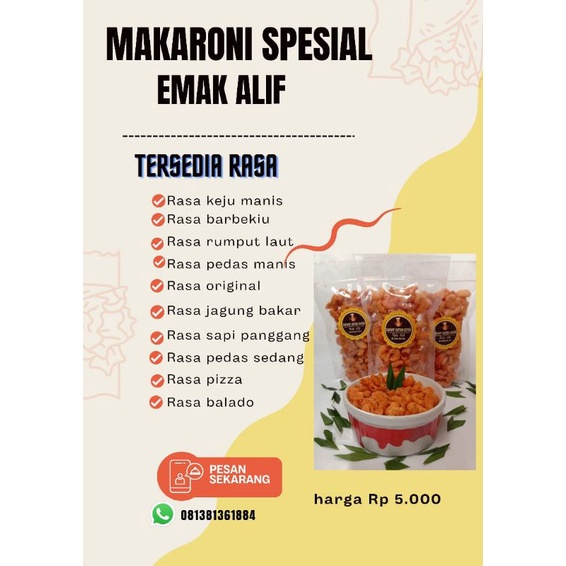 

MAKARONI SPESIAL "EMAK ALIF