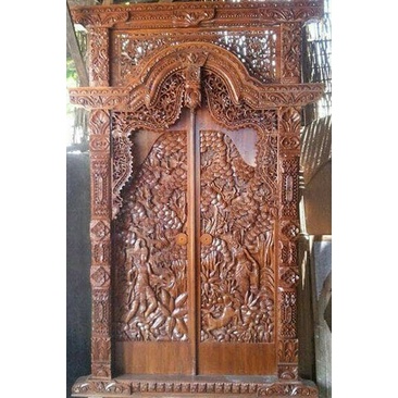 gebyok pintu jawa ukiran. pintu rumah gebyok. pintu rumah