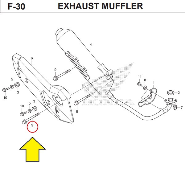 SALE  95701-100-6507 BAUT 14 KNALPOT PANJANG 7 CM VARIO 125 150 READY