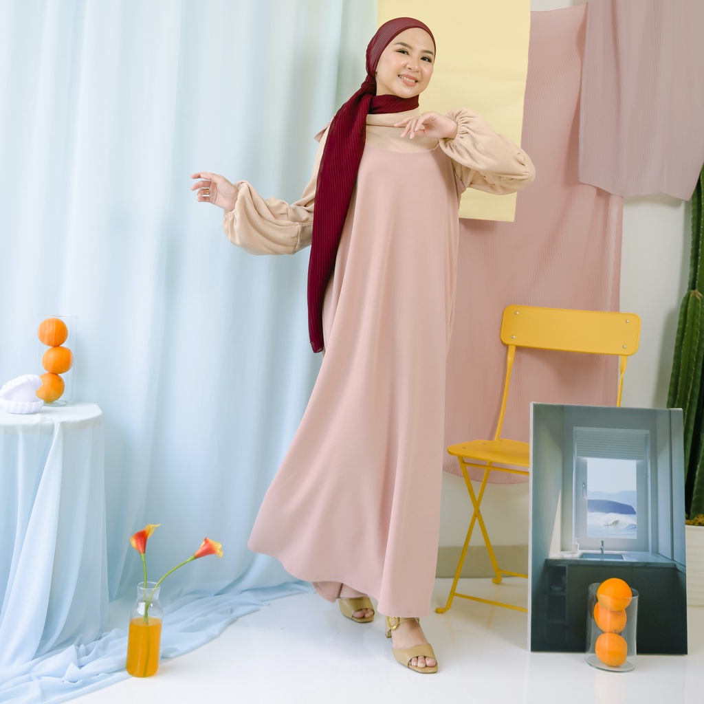 Lozy Hijab - Disa Overall ( Dress Overall Wanita )