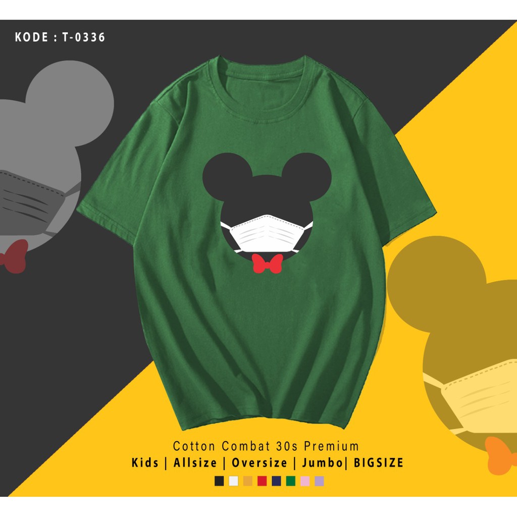 MASKER MICKEY / TERMURAH / PREMIUM BAJU KAOS  / T-SHIRT / KATUN LENGAN PENDEK / TUMBLR TEE