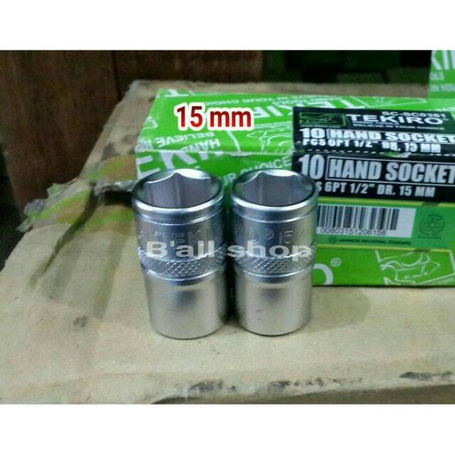 Mata Sock DR 1/2&quot; 15 mm Tekiro (Harga Per Pcs)