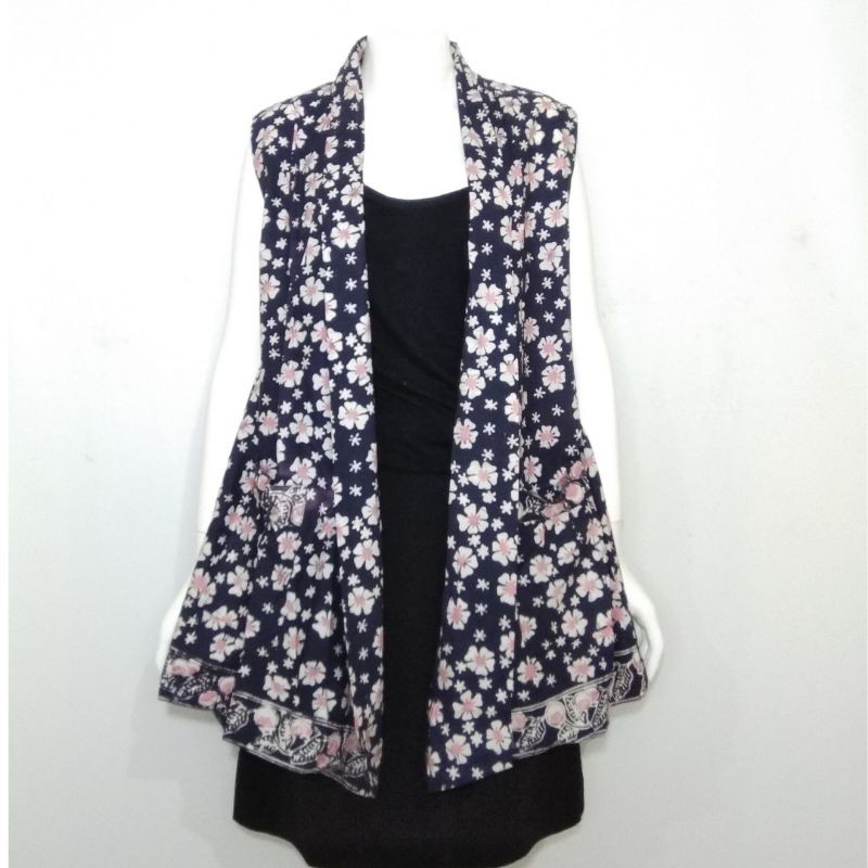 OUTER SASMITA VEST BATIK  ASLI SOLO | WOMEN OUTERWEAR