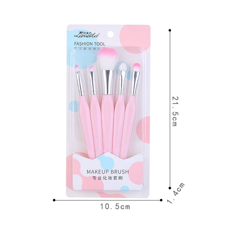 Make Up Brush Set PREMIUM  Kuas Makeup Set Kuas Makeup isi 5 PCS Brush