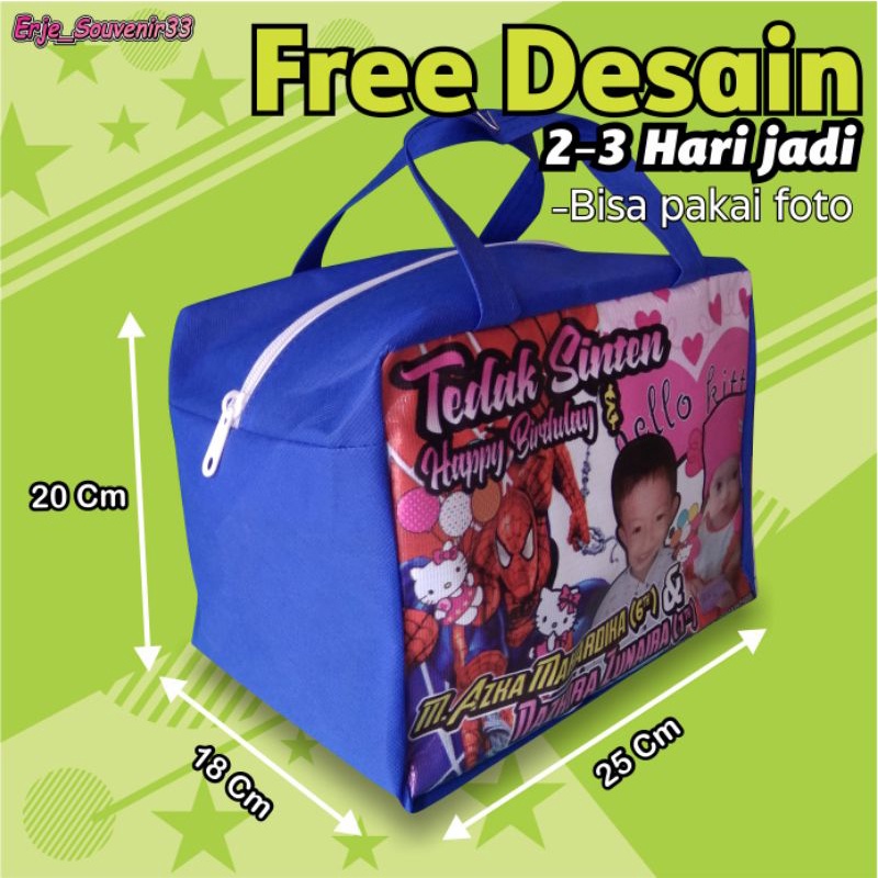 

Tas Ultah Bento Resleting / Goodie Bag Mika Bento / Tas Ulang Tahun