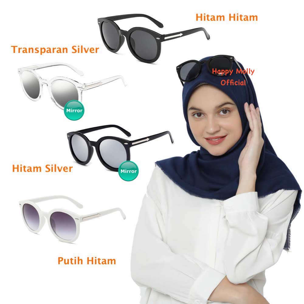 Anti UV 400 Sunglasses - Kacamata Wanita Hijab Korea - HM389 (Group) FREE Sarung