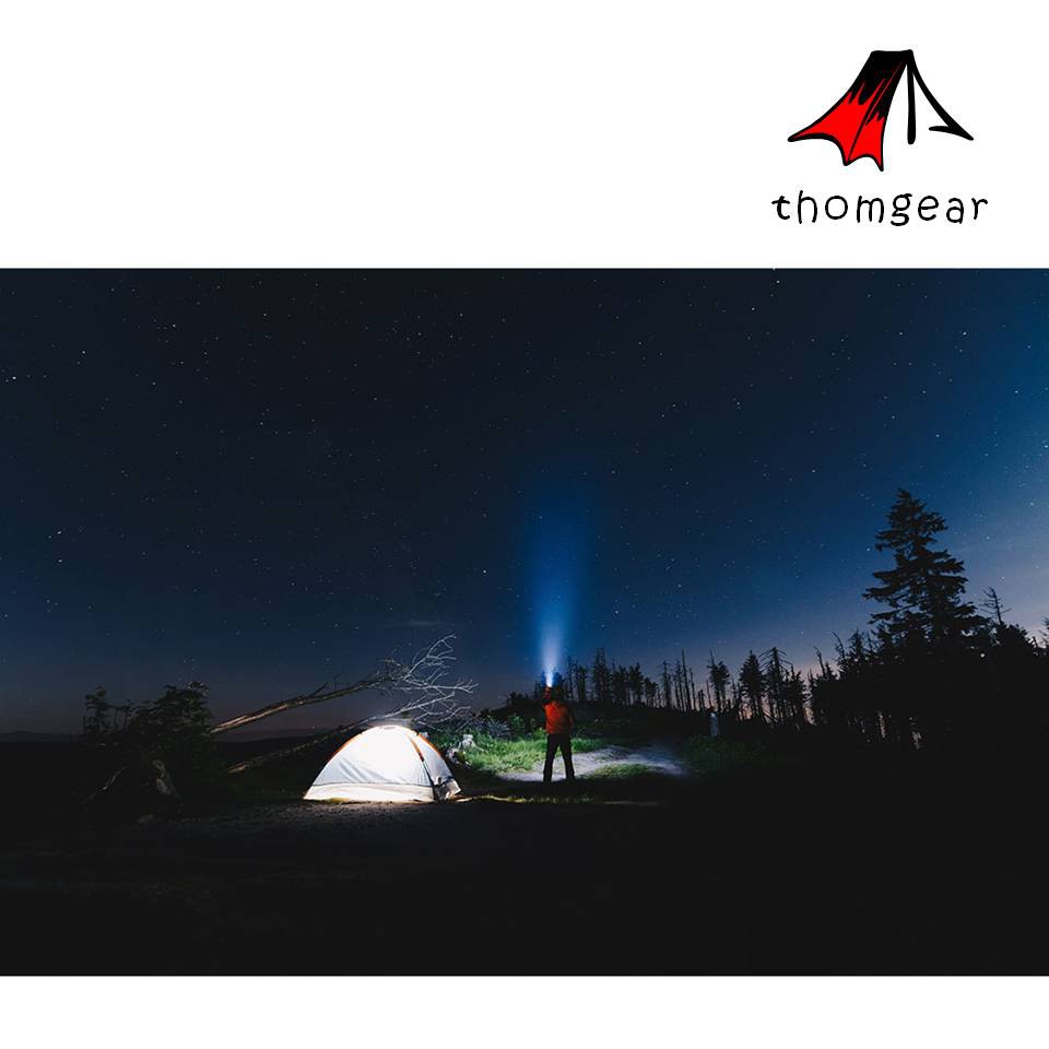 Thomgear Senter Led Super Terang Body Aluminium Tactical Cree Xm-L T6 8000 Lumens - F18