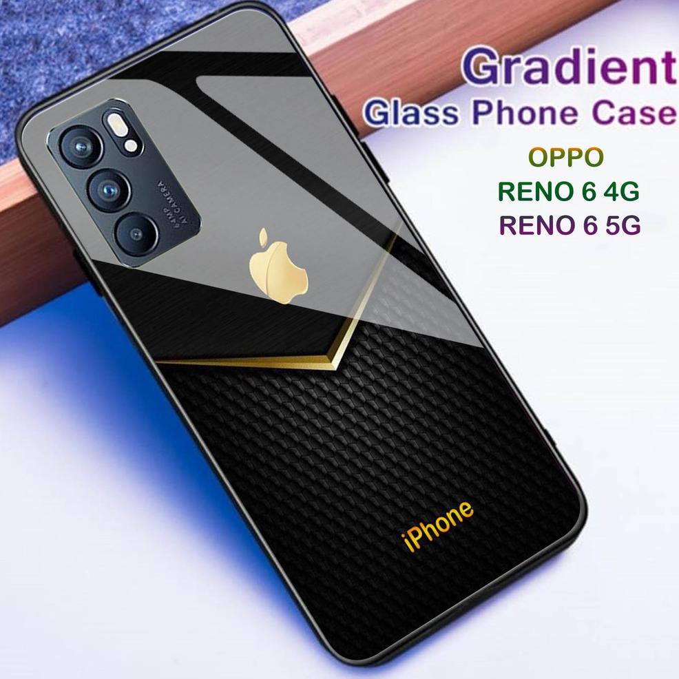 [PROMO JAC53] [H02] Softcase Kaca Oppo Reno 6 4G/5G - Casing Hp Realme Oppo Reno 6 4G/5G - Case Hp Ready