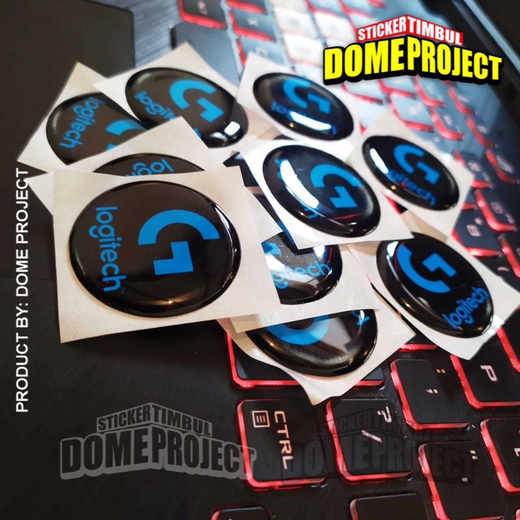 STIKER TIMBUL STIKER HELM STIKER LOGO LOGITECH STIKER KOMPUTER STIKER PC GAMING AKSESORIES PC GAMING