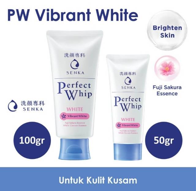 SENKA Facial Foam Perfect Whip | White Clay | Whip Fresh | Vibrant White Pembersih Wajah Original 100% BPOM