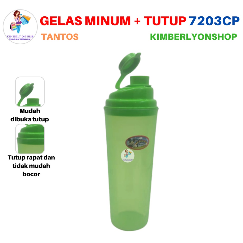 Gelas Minum Tempat Air Minum Botol Air 600 ml 7203 CP Tantos