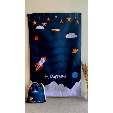 SAJADAH TRAVEL ANAK CUSTOM NAMA