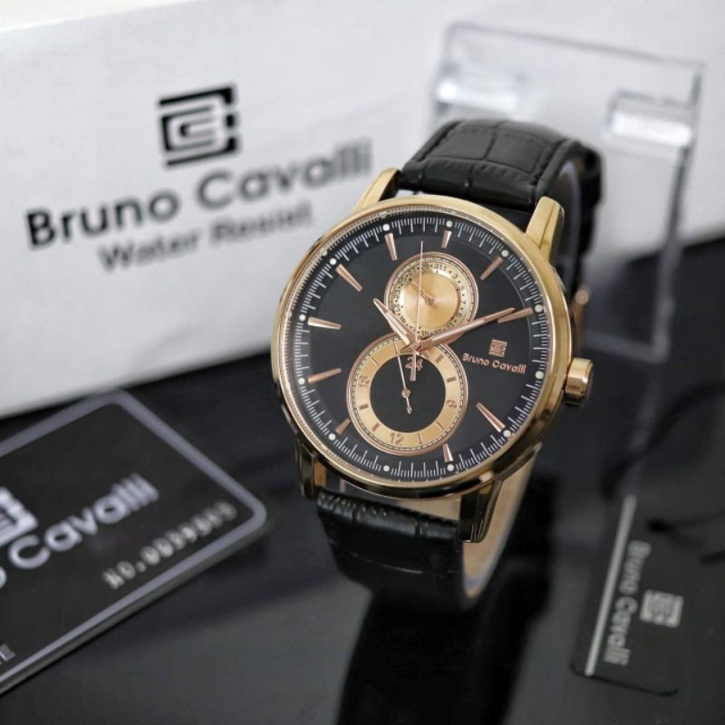 Jam Tangan Pria Bruno Cavalli Original 1893 Water Resist Garansi 1 Tahun