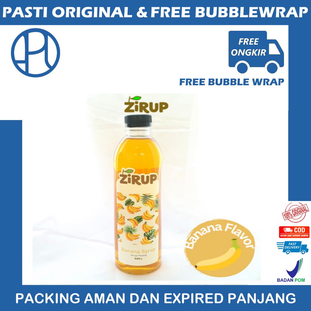 ZIRUP Minuman Sirup Rasa PISANG BANANA FLAVOR 630ML