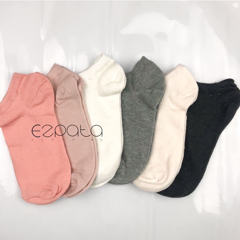 Kaos Kaki Remaja Hidden Socks Mata Kaki Ankle Unisex Polos Warna Pastel Misty Random Terbaru Kekinian