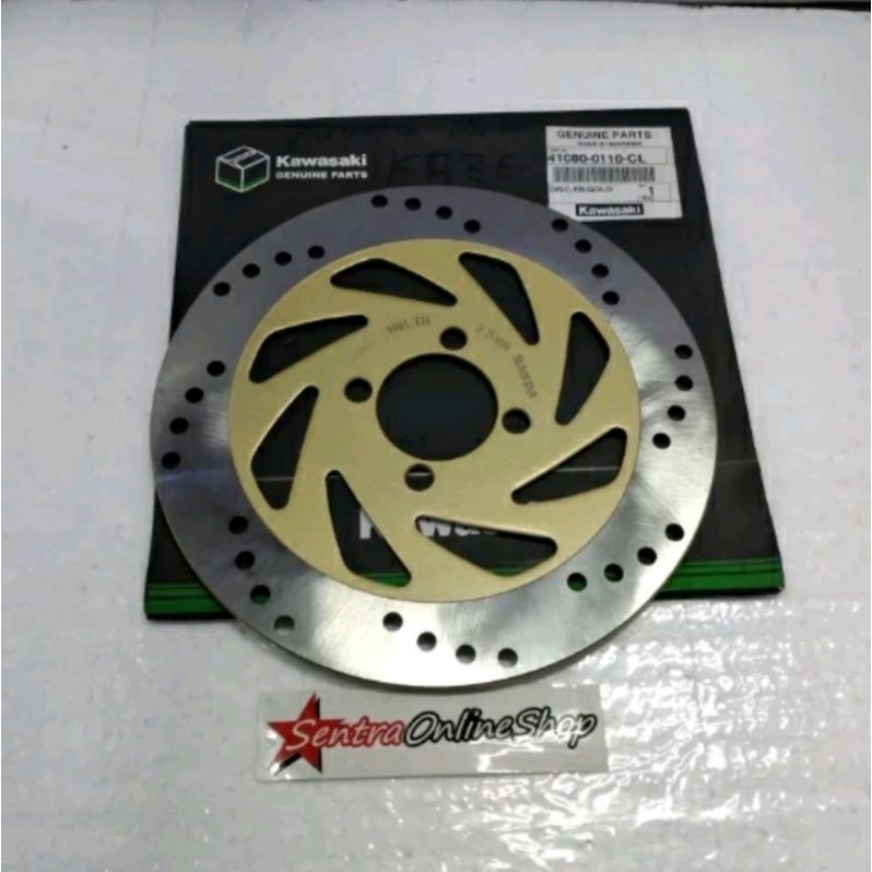 Piringan rem cakram disk disc depan kaze original kawasaki genuine parts 410800110cl