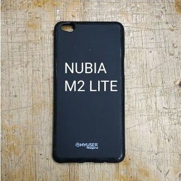 NUBIA M2 LITE karet softcase silikon karet hitam dan anti gores hydrogel bening mantap