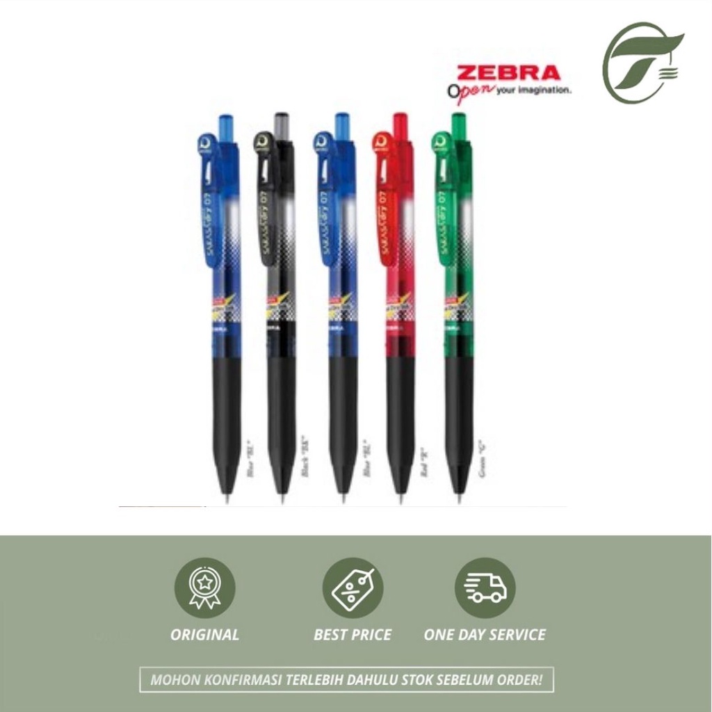 

BEST SELLER !!BALLPEN SARASA DRY 0.7 ZEBRA (BLUE/RED/GREEN)