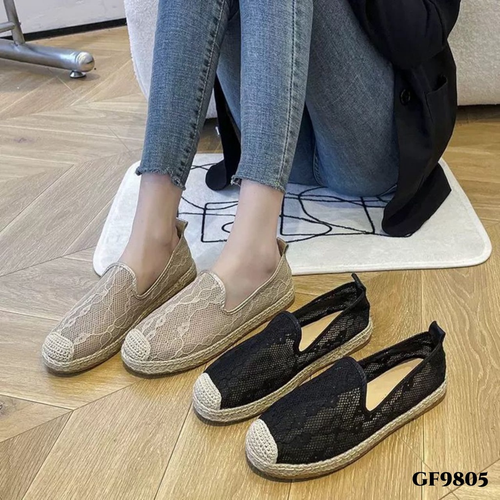 RESTOCK PRF Sepatu Loafers Espadrilles Mesh Classic Shoes GF9805