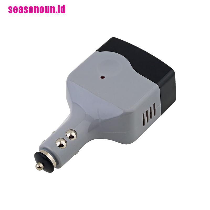 (seasonoun) Adaptor Converter Inverter DC 12V / 24V Ke AC 220V Untuk Mobil