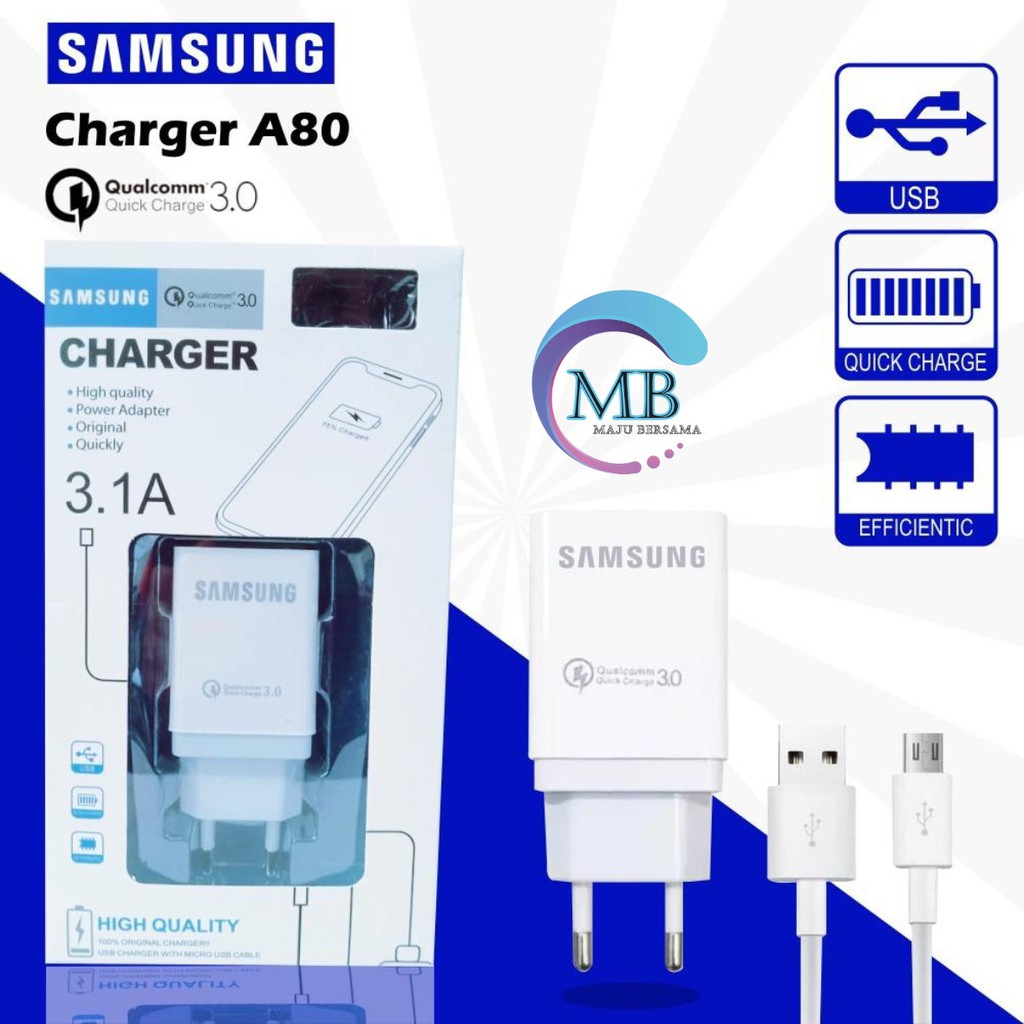 BM048 A80 Cashan Cashan SAMSUNG 3Amper QUALCOM micro fast Charging Anti meledak J2 prime j3 j5 j7 MB1609