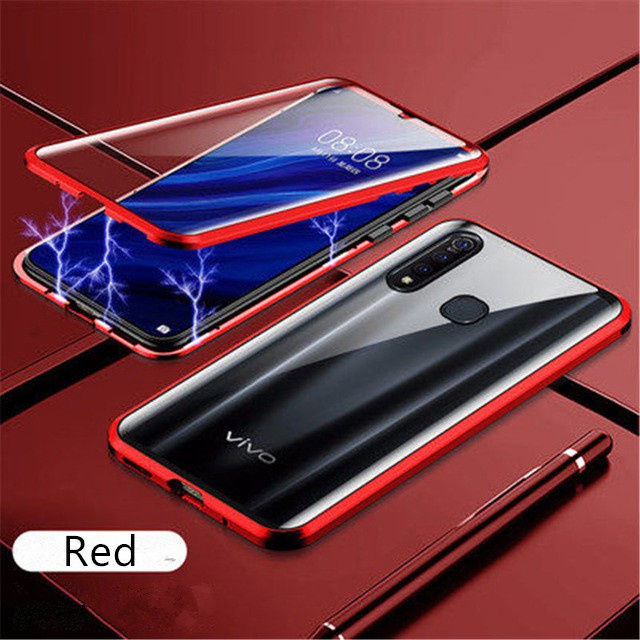 Case Magnet Dobble Glass Oppo A53 A33 A92 A31 A5/A9 2020 A5S/A7/A12 A3s/A5/A12a/C1 RENO4  RENO4f RENO5