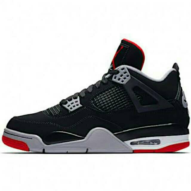 black red jordan 4s