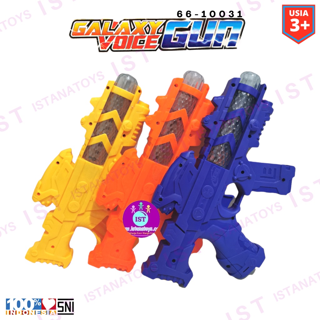 MWN Mainan Anak Galaxy voice gun Pistol Suara 66-10031