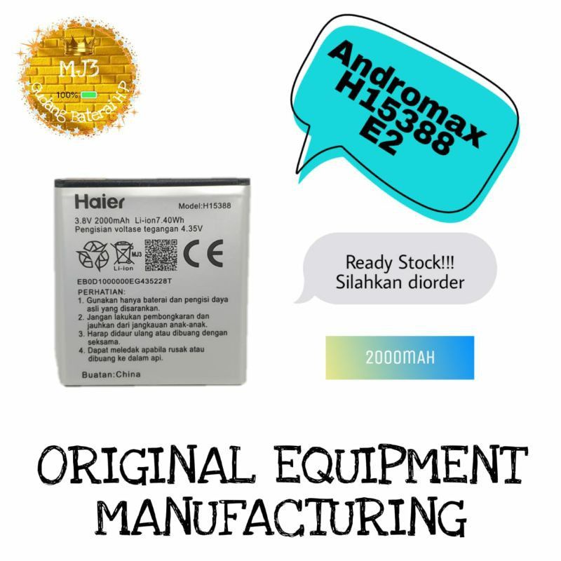 Baterai Andromax H15388 E2 B16C2H bat haier smartfren Battery Batrei Kualitas Original