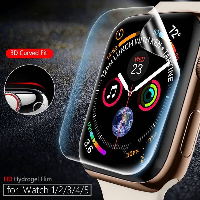 Pelindung Layar Full Cover Anti blue light 38mm 41mm 42mm 40mm 44mm 45mm Untuk Apple Watch Seri 7 6 SE 5 4 3 2