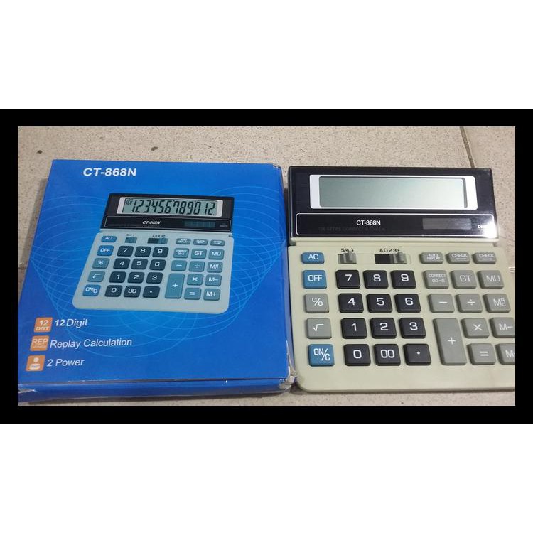 

Diskon Kalkulator 16 Cm Ct868 2 Power 12 Digits + Auto Replay+ Check +Correct Terbaru