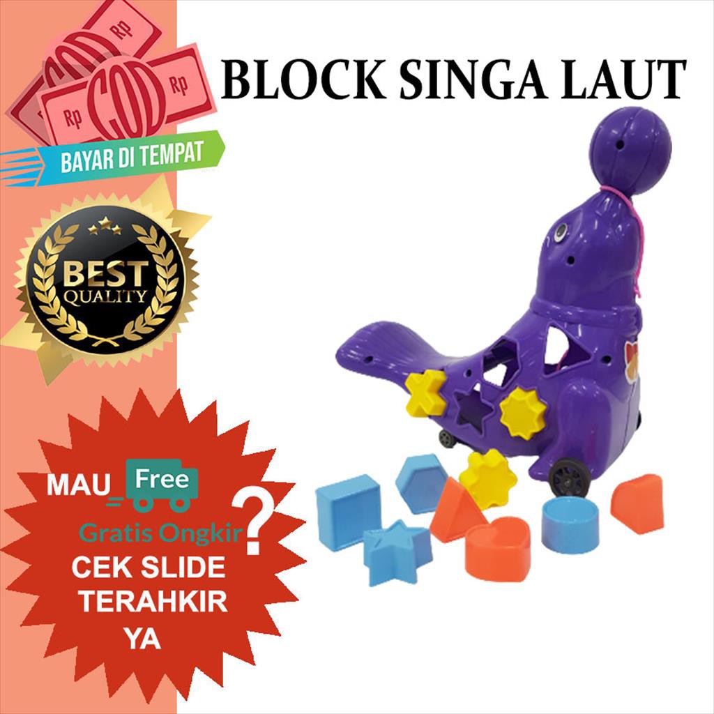 Mainan Block/ Mainan Blok  Singa Laut/ Bongkar Pasang 1666