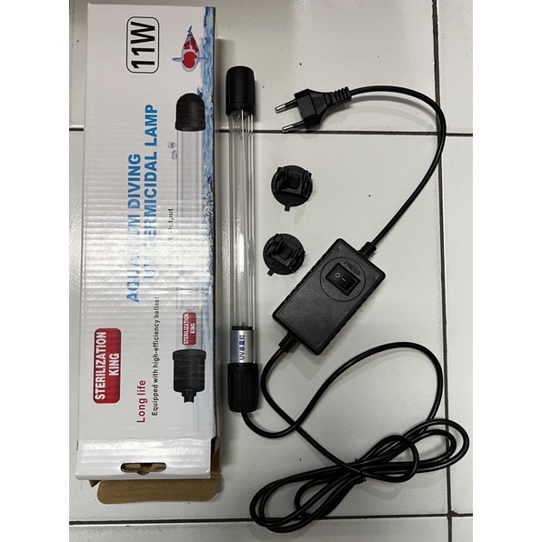 Lampu UV Lamp 11 Watt Celup dalam air u Akuarium
