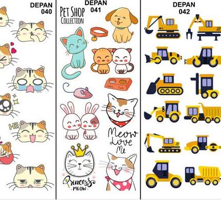 

Limited - Edible Stamp / Sticker Makanan 037 - 054 ,.