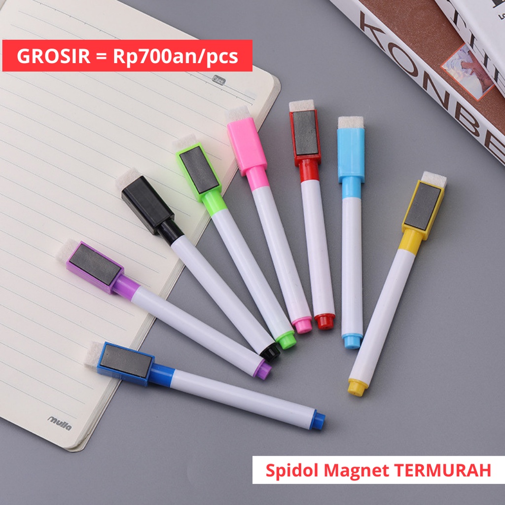

Spidol Magnet | Spidol Wipe and Clean | Spidol Magnetik Mini Warna Warni | Magnetic Marker | Wipe & Clean | Wipe Clean | Papan Tulis | Termurah