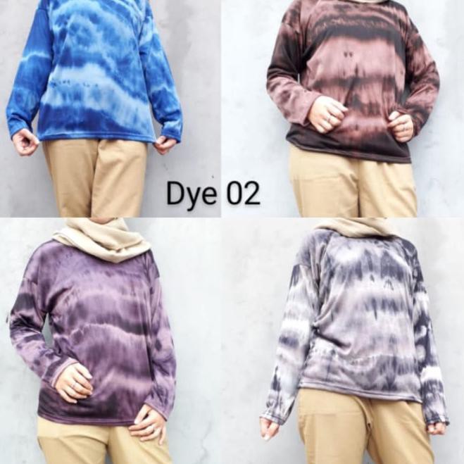 New SS (COD) TIE DYE 01 / TIE DYE T-SHIRT WANITA OVERSIZE XL KANZA / SETELAN KAOS COTTON CANDY