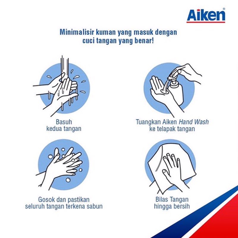 [ORIGINAL] AIKEN Antiseptic Handwash 225ml